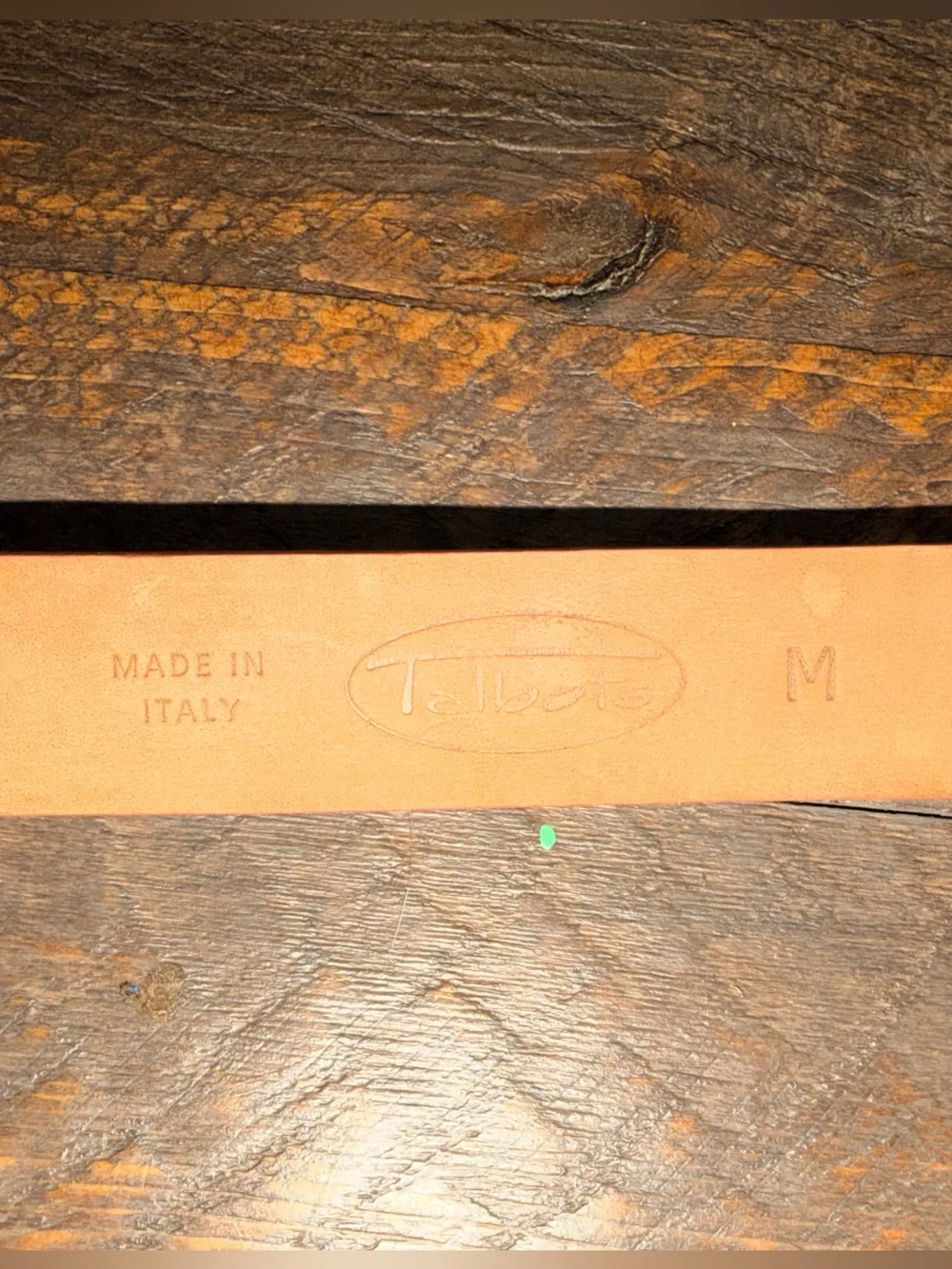 Beautiful Like New Pink Coral Talbots Soft Pebbled leather belt Size M